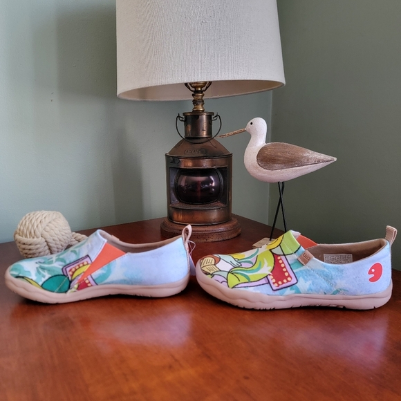 NWT UIN Women's Size 7 Slip on Travel Shoes Serene Afternoon Toledo I - Picture 3 of 14